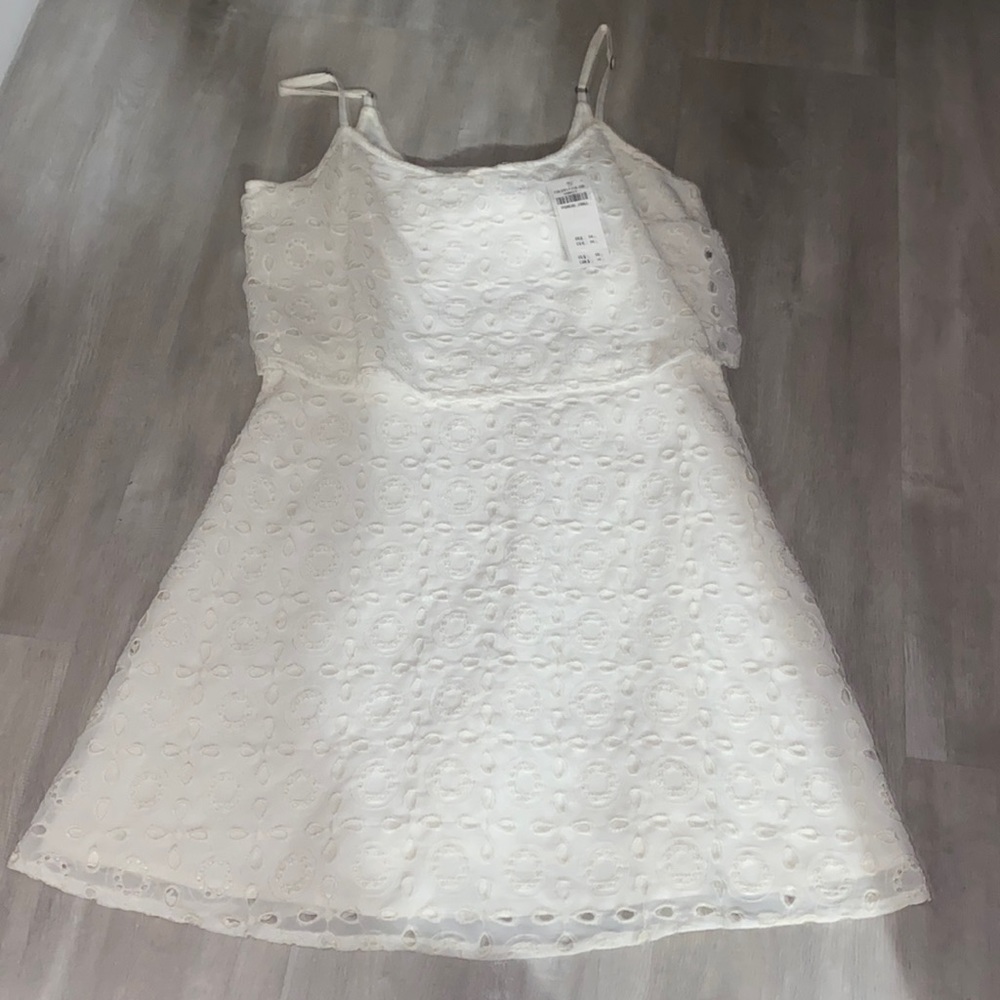 Brand new dress. Vintage white short dress with tag attached